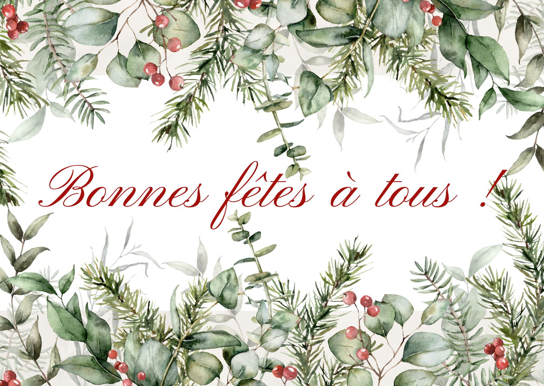 Bonnes fêtes à tous