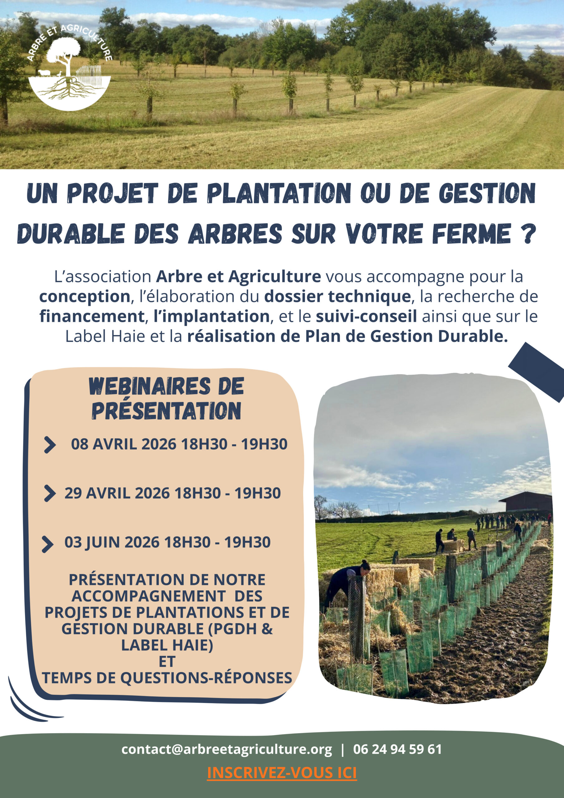 Webinaires de présentation accompagnement 25-26 Arbre et Agriculture